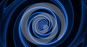 Beautiful swirling blue abstract pattern with hypnotic spiral design effect