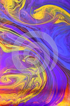 Swirling Colorful Inks photo