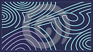 Swirling Concentric Lines Abstract Pattern, vector design Generative AI