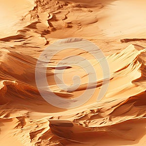 Swirling desert sandscape with multilayered textures and light orange hues (tiled) photo