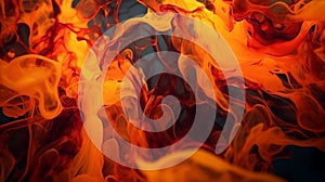 Swirling designs in ink spill artwork