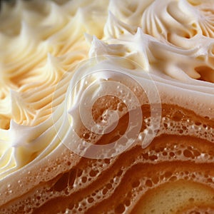 Swirling Frosting: Detailed Hyperrealism With Sugar Crystals And Creams