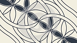 Swirling Geometric Line Pattern: Abstract Dynamic Design, vector design Generative AI