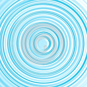 Swirling Light Blue and White Concentric Circle Pattern Illusion Design
