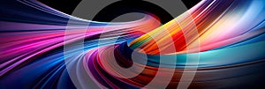 Swirling lines converging at a central point, creating a whirlwind effect in an abstract background. Generative AI