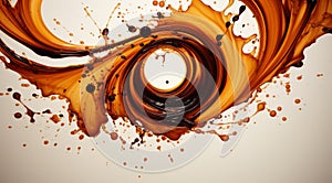 Swirling liquid art photo