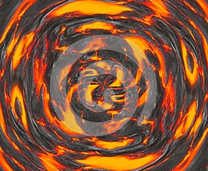 Swirling magma or molten lava