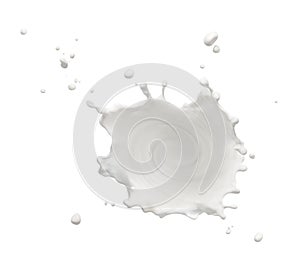 Swirling milk splash