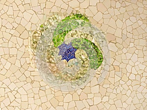 Swirling mosaic photo