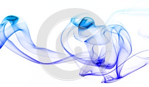 swirling movement of the blue smoke group,