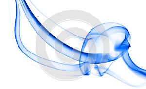 Swirling movement of the blue smoke group