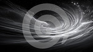 Swirling Nebula with Stars Cosmic Vortex in Deep Space, Galactic Energy