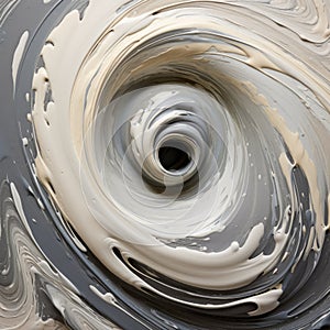 Swirling Paint On White Background: Carsten Holler Inspired Artwork