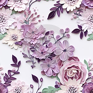 Swirling Paper Flowers: Realistic And Hyper-detailed Renderings photo