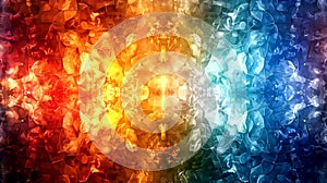 Vibrant explosion of colors creating a mesmerizing abstract artwork photo