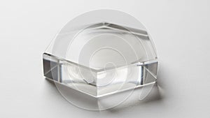 Swirling patterns are visible within adding texture to the clear