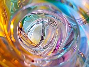 Swirling with precision, the clear textures on this abstract background captivate and mesmerize photo