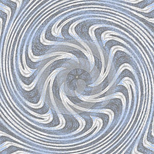 Swirling radial pattern background in pastel blue and grey for swirl design. Helix rotation rays. Converging psychadelic scalable