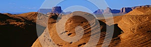 Swirling Sandstone Formations, Monument Valley, Arizona