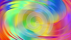 Swirling surface with iridescent colorful reflections