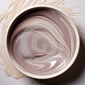 Swirling Taupe: A Neo-plasticist Masterpiece In Brown Paint