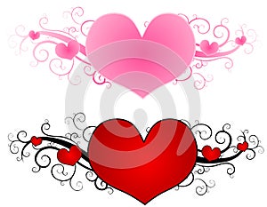 Víření Valentýnský srdce 