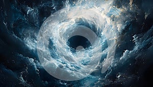 AI-Generated Oceanic Vortex