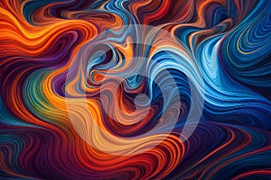 Swirling vortex of colors and shapes represents the expansion of consciousness