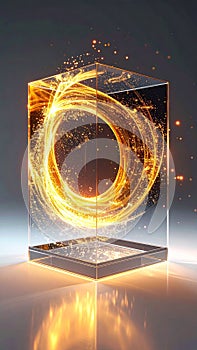 Cosmic Energy Portal Contained in a Crystal Cube