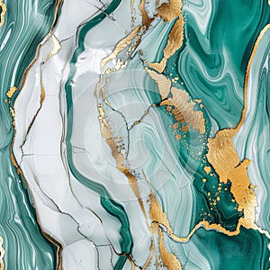Swirling White Veins and Subtle Gold Accents Define This Exquisite Surface