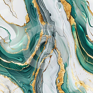 Swirling White Veins and Subtle Gold Accents Define This Exquisite Surface