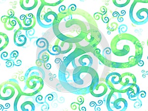 Swirls Curls Spirals Pattern photo