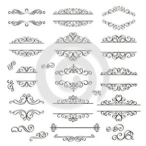 Swirls Vintage Design Elements