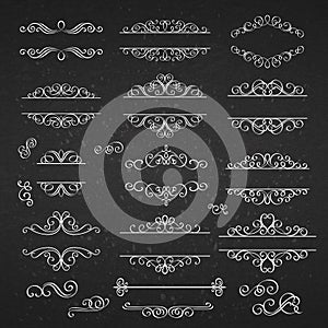 Swirls Vintage Design Elements