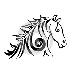 Swirly Horse logo photo
