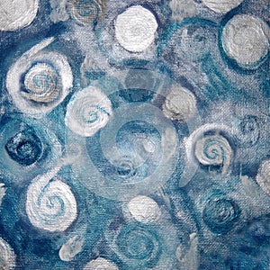 Swirly sea painting