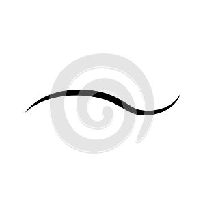 Swishes vector icon. Swashes illustration sign. Swoops symbol. Aroma logo. photo