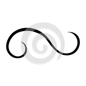 Swishes vector icon. Swashes illustration sign. Swoops symbol. Aroma logo. photo