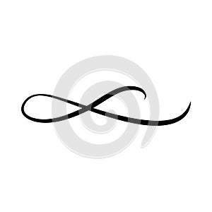 Swishes vector icon. Swashes illustration sign. Swoops symbol. Aroma logo. photo