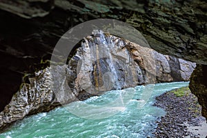 Swiss Aareschlucht canyon