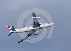 Swiss Airbus A340 plane