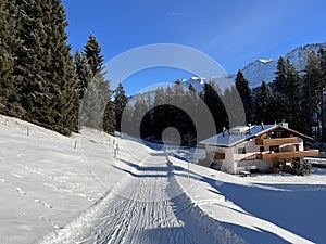 Swiss alpine holiday homes, mountain villas and holiday apartments of the resorts of Valbella and Lenzerheide