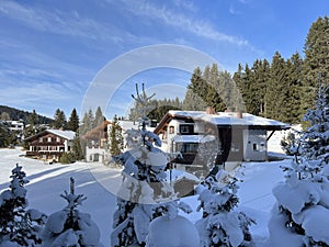 Swiss alpine holiday homes, mountain villas and holiday apartments of the resorts of Valbella and Lenzerheide