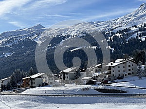 Swiss alpine holiday homes, mountain villas and holiday apartments of the resorts of Valbella and Lenzerheide