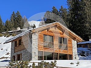 Swiss alpine holiday homes, mountain villas and holiday apartments of the resorts of Valbella and Lenzerheide