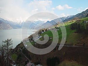 Swiss alpine lake