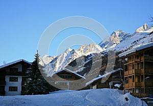 Swiss alpine village