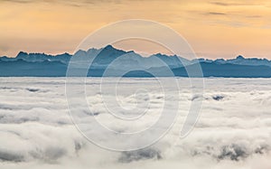 Swiss Alps, Above the Clouds