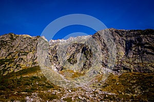 The Swiss Alps - amazing view over the mountains of Switzerland