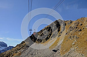 Swiss Alps: Cable car to Piz Nair in the Upper Engadin